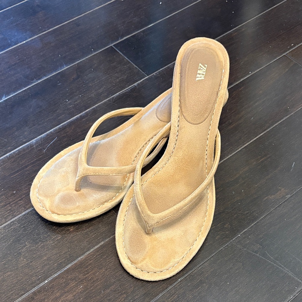 Zara Beige Women's Sandals